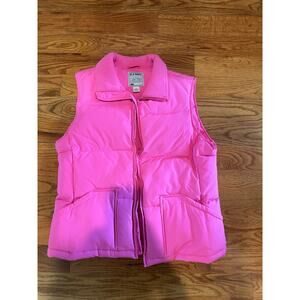Y2K Women's Hot Pink Old Navy puffer vest size medium